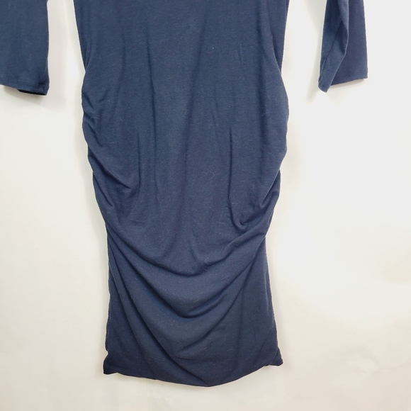 James Perse navy rouched dress - Picture 4 of 7